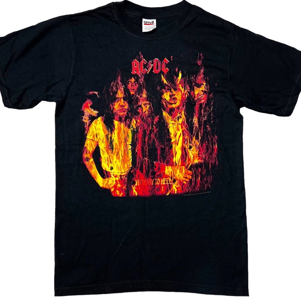 NWOT AC/DC 2008 Highway To Hell SS Graphic {Anvil} T-Shirt Black Unisex S